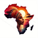 African Sunset Safari Scenery Vinyl Iron-on Transfer For T-shirts Jeans Backpacks And Apparel Decorations - 1 Piece Mixed Color