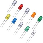 Eboot 100 Pcs Clear LED Light Emitting Diodes Bulb LED Lamp 5 Mm 10 Colors