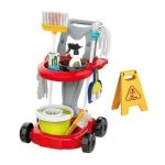 Kids Cleaning Trolley Playset