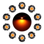 10 Pcs 0.5W T3 Instrument Panel LED Light Dashboard Indicator Lamp Bulb Yellow Light