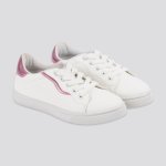 GIRLS Lace Up Sneaker - 2 White