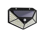 Motion Sensor Solar Security Wall Light - Black