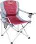 OZtrail Deluxe Jumbo Arm Chair 140KG Maroon