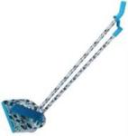 Long Broom And Stand Up Dustpan Set White Floral Design – 80CM Long Broom Handle Length 70CM Long Dustpan Handle Length - Ideal