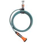 Gardena City Gardening Terrace Spiral Hose 7.5M Complete With Integrated Hose Bracket Fittings & Sprayer