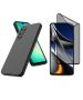 Matte Privacy Glass + Silicone Cover Compatible With Samsung Galaxy A05