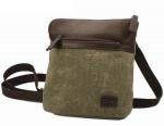 Adpel Canvas And Leather Cross Body Bag Brown