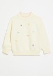 PoP Candy Embroidered Sweater - Ecru