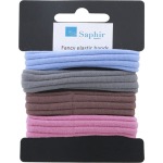 Saphir Large Assorted Pastel Hairbands 4 PACK