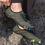 Men's Low Top Water Shoes With Adjustable Buckle Non Slip Quick-drying For Creek Wading Beach Walking Fishing