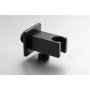 Gio Wall Outlet With Bracket Square Matt Black