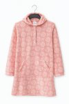 Ladies Fleece Lined Oversized Hooded Printed Winter Pyjama Set