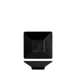 Nova Urban Texture Black Flat Trumpet Dish 11.5CM