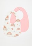 PoP Candy 2 Pack Bib Set - Pink & White