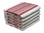 's Kitchen Towel - Design 2378 - 050X080CMS - 05 PC Pack - Stripes - Racing Red