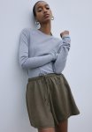 Pull-on Shorts - Dark Khaki Green