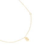 Waterproof Gold Plated Stainless Steel Letter S Dainty Pendant Necklace
