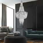 Amelia Crystal Chandelier In Large Medium - Large