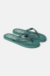 Branded Rubber Flip-flops - 11 Green