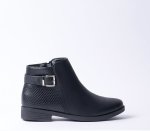 Flat Ankle Boot - 8 Black