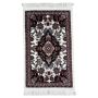 Cream Navy Small Size Persian Machine Made Doormat Rug - 90 X 60 Cm