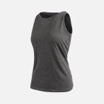 Rebel Ladies Plain Vest Melange Grey
