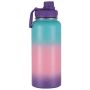 500ML Stainless Steel Insulated Water Bottle Kids Flip Straw Flask