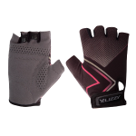 Lizzy Devona Girls Short Finger Gloves – Black & Pink