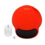 Ezra Ergonomic Silk Gliding Mousepad And Wireless Mouse - Orange