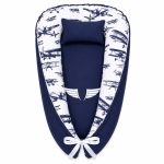 Adventure Awaits Simple Airplane Vintage Baby Nest Pod Newborn Lounger