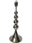 Litex Lamps Chrome Plated Metal Table Lamp With Stacked Chrome Balls