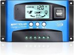 100A Mppt Solar Charge Controller 12V 24V Current Auto Focus Mppt Tracking Charge With Lcd Display Dual USB Solar Regulator Char