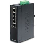 Planet 5-PORT 10 100 1000T Industrial Gigabit Ethernet Switch -40 75 Degrees C Operating Temperature