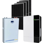 Growatt 5KVA 5000ES Inverter & 5.4KW Svolt Lithium Battery With 4 X550W Solar Panels & Installation Kit