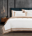Egyptian Cotton 400 Thread Count Fiorenza Cream & Stone