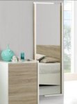 Baia 2M Wood Framed Mirror - Oak