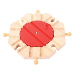 Bigjigs Wooden Tracks 8 Way Turntable