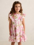 Diana Tiered Frill Midi Girls Dress - 10-12 Yrs Layla Botanical