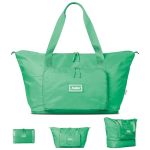 The Foldie Foldable Travel Tote Bag For Women - 40L Weekender Overnight Duffel Bag With Multiple Pockets And Luggage Sleeve - Ai
