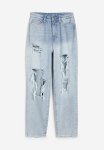 Curvy Fit Mom Ultra High Ankle Jeans - Light Denim Blue