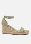 Cotton On Addison Open Toe Espadrille - Sage Pu