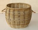 Outdoor Oval Rattan Basket – Rope Handles