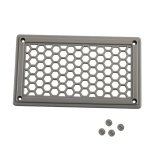 A6790 198X114MM Grey Rectangle Louvered Ventilation Plastic Venting Panel Cover