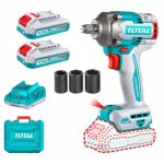 Total Tools Wrench Impact Cordless 1 2" With Accessories