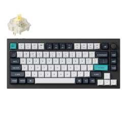 Keychron Q1 Max Qmk/via Rgb Wireless Custom Mechanical Keyboard Gateron Banana Switches - Black