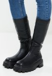 Lily Chunky Combat Boot - Black
