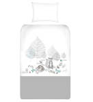 Babes & Kids Egyptian Cotton Cot Duvet Cover Set-woodlands