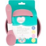 Made 4 Baby Silicone Bowl & Spoon Set Pink