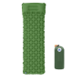 Inflatable Sleeping Pad Camping Mat With Pillow - Green