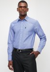 Polo Mens Long Sleeve Pocket Stripe Work Shirt - Blue